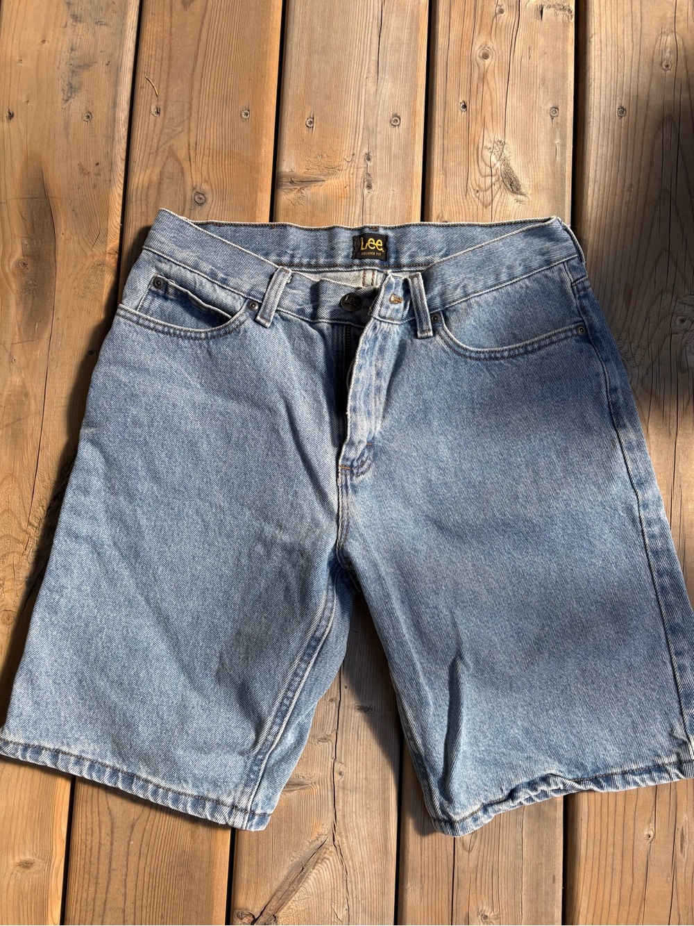 Light Wash Denim Jorts